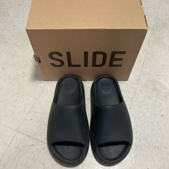 Yeezy | Shoes | Black Yeezy Slides | Poshmark